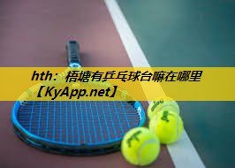 hth：梧塘有乒乓球台嘛在哪里