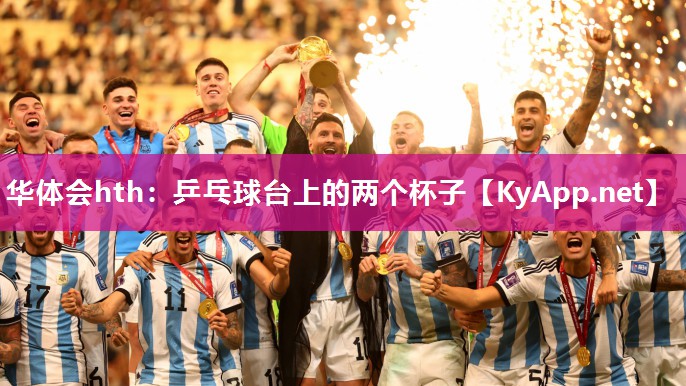 乒乓球台上的两个杯子
